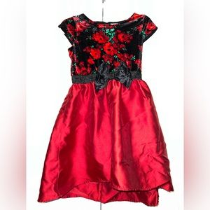 The Children’s Place Floral Velour Dress